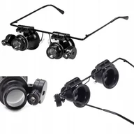 Mikroskopy i lupy - Lupa Okulary Zegarmistrzowska Mocna Led 20X 15Mm - miniaturka - grafika 1