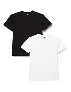 Koszulki męskie - Urban Classics T-shirt męski, czarny + biały, 5XL - grafika 1