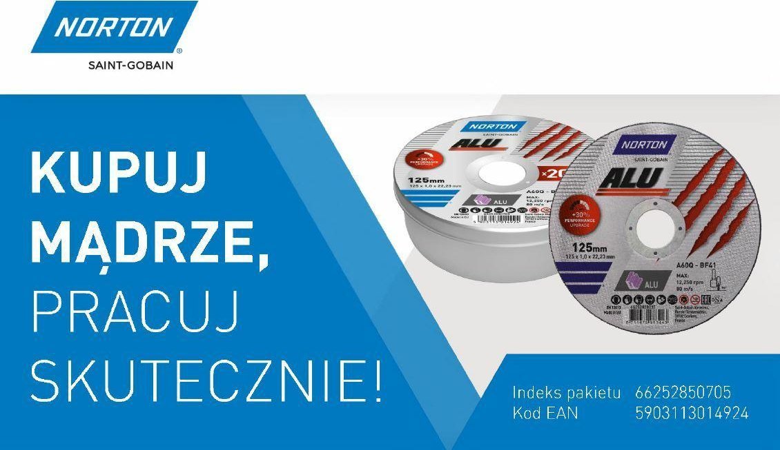 Symantec Norton NORTON DISC.ALU 125mm x 1.0mm x 22.23mm /20pcs. CAN