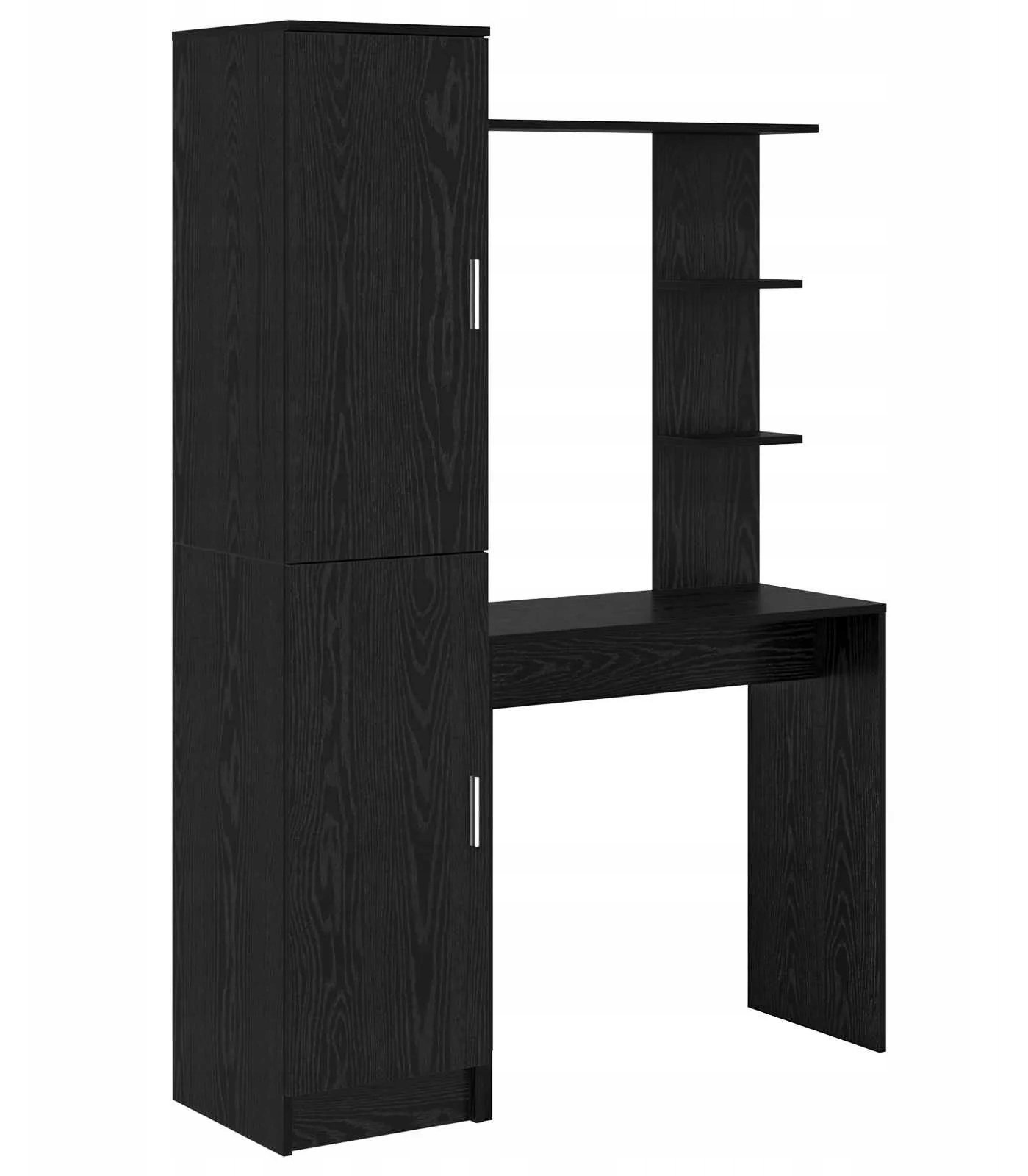 Biurko vidaXL Biurko z przechowywaniem Czarny dąb