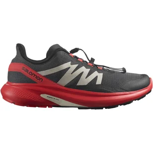 Męskie Buty do biegania w terenie SALOMON HYPULSE MAGNET/POPPY RED/BLACK L41685200 – Szary - Buty sportowe męskie - miniaturka - grafika 1