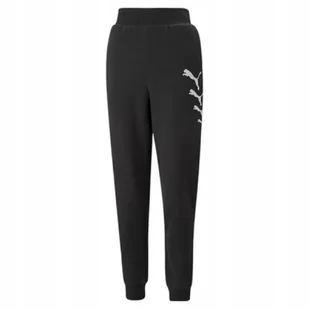 Puma spodnie dresowe damskie sportowe joggery czarne - M - Dresy damskie - miniaturka - grafika 1