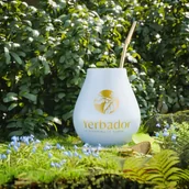 Dzbanki i imbryki - CERAMICZNE MATERO YERBADOR PRO 2 – MORSKI BŁĘKIT - miniaturka - grafika 1