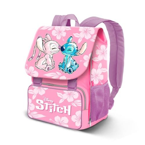 Lilo i Stitch Pink-Plecak Poszerzany EXP, Różowy, 30 x 45 cm, Pojemność 28 L