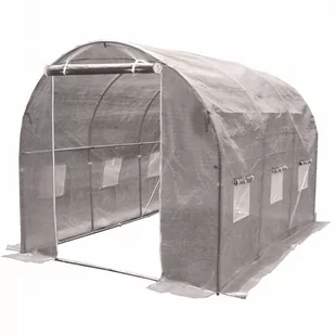 4iQ Tunel Foliowy Szklarnia 2x3m PREMIUM z Siatką PE - Agrowłókniny - miniaturka - grafika 1