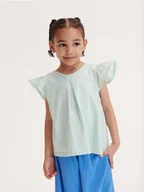 Bluzki dla niemowląt - Reserved - Bluzka z falbanami - jasnozielony - miniaturka - grafika 1