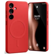 Etui i futerały do telefonów - Etui MERCURY Semi-Silicone MagSafe do Samsung Galaxy S25+ Czerwony - miniaturka - grafika 1