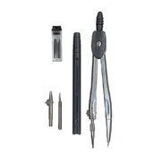 Przybory szkolne - Leniar 90113 Cyrkiel Metalowy 6 elementów - miniaturka - grafika 1