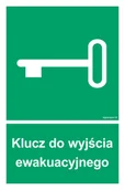 Systemy ekspozycyjne i znaki informacyjne - AC026 KLUCZ DO WYJŚCIA EWAKUACYJNEGO, TS - PŁYTA TD FOTOLUMINESCENCYJNA; (200X300MM) - miniaturka - grafika 1