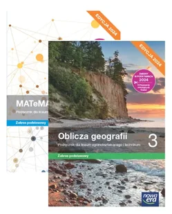 Pakiet podręczników MATeMAtyka, Oblicza geografii. Zakres podstawowy. Liceum i technikum. Klasa 3. Edycja 2024 - Grzegorz Janocha, Joanna - Podręczniki dla liceum - miniaturka - grafika 1