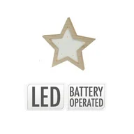 Ozdoby bożonarodzeniowe - Dekoracja świecąca LED Star shape 10 LED, 15 x 15 x 2,5 cm - miniaturka - grafika 1
