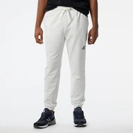 Spodnie męskie - Męskie Spodnie NEW BALANCE NB ESSENTIALS MAGNIFY FLEECE JOGGER NBMP23504SAH – Biały - miniaturka - grafika 1