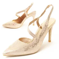 Czółenka - Buty na obcasie Montevita Viva2 Gold - miniaturka - grafika 1