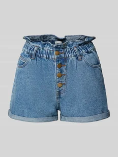 Szorty typu paperbag o kroju regular fit z listwą guzikową model ‘CUBA LIFE’ - Spodenki damskie - miniaturka - grafika 1