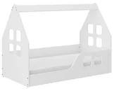 Łóżeczka i kojce - Łóżko dziecięce Bezpieczny Niski DOMEK 140x70 PRAWY - miniaturka - grafika 1