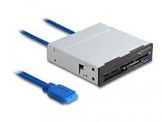 Czytniki kart pamięci - Delock 3,5″ SuperSpeed USB Card Reader 6 gniazd + 1 x gniazdo USB typu A - miniaturka - grafika 1