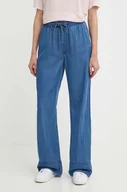Spodnie damskie - Pepe Jeans spodnie LOOSE ST PANTS UHW TENCEL damskie kolor niebieski szerokie high waist PL204685 - miniaturka - grafika 1