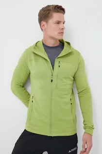 Bluzy męskie - Marmot bluza sportowa Preon kolor zielony z kapturem gładka - grafika 1