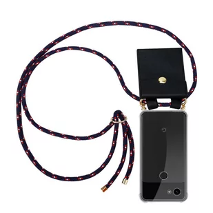 Łańcuszek Pokrowiec Do Google PIXEL 3A w NIEBIESKO CZERWONO BIAŁY W KROPKI Etui Obudowa Case Cover Ochronny Cadorabo - Etui i futerały do telefonów - miniaturka - grafika 1
