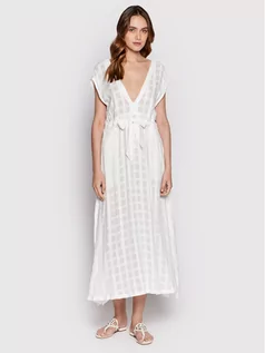 Sukienki - Ralph Lauren Polo Sukienka letnia 21007378 Biały Regular Fit - grafika 1