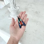 Broszki - Broszka ĆMA 39 ręcznie haftowana przypinka owady motyle - miniaturka - grafika 1