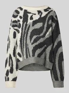 Sweter z okrągłym dekoltem model ‘KAI’ - Swetry damskie - miniaturka - grafika 1