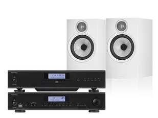 Rotel A12 MKII (czarny) + CD14 MKII (czarny) + 606 S3 (biały) - Zestawy stereo - miniaturka - grafika 1
