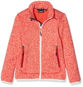 Kurtki i płaszcze dla dziewczynek - CMP dziewczęca kurtka polarowa 3H19925 pomarańczowa Bitter 164 - miniaturka - grafika 1