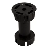 Zawiasy, okucia i inne akcesoria - Nóżka kuchenna czarna - miniaturka - grafika 1