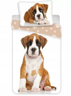 Dziecięca pościel bawełniana Dog brown, 140 x 200 cm, 70 x 90 cm - Pościel dla dzieci - miniaturka - grafika 1