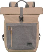 Plecaki - Travelite Basics Rollup Backpack Plecak na co dzień Plecak Courier Backpack 96310, kolor:różowy/szary - miniaturka - grafika 1