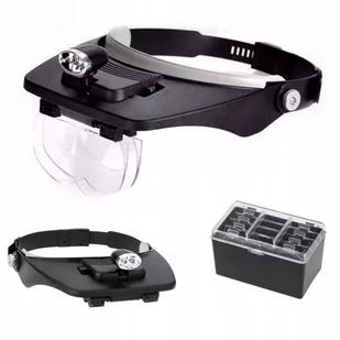 Lupa Verk Group, Nagłowna Okulary Precyzyjne Mocny 2 Led Głowę - Mikroskopy i lupy - miniaturka - grafika 1