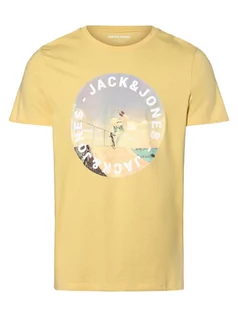 Koszulki męskie - Jack & Jones - T-shirt męski  JJGem, żółty - grafika 1