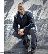 Bluzy męskie - Ardon 450 - bluza polarowa - czarny H9423 S - miniaturka - grafika 1