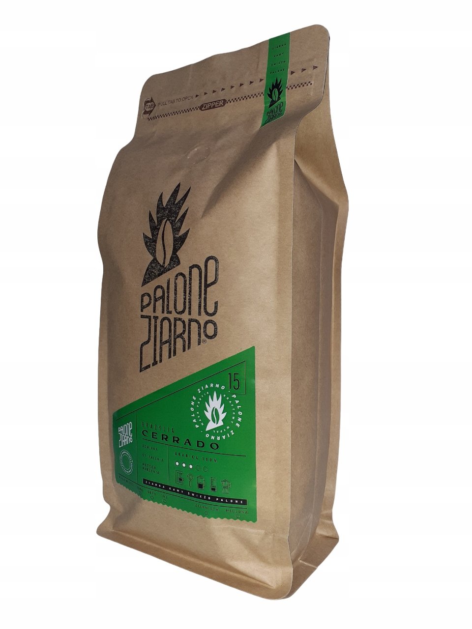 Kawa ziarnista Brazylia Cerrado 1 kg Ciemno Palona