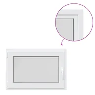 Tablice i flipcharty - vidaXL Okno piwniczne RISOR 90x60 cm uchylno-rozwierne DIN lewe białe - miniaturka - grafika 1