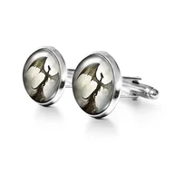 Spinki do mankietów i krawatów - Smok cienia - spinki do mankietów - miniaturka - grafika 1