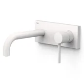 Baterie umywalkowe - Element naścienny do podtynkowego korpusu baterii umywalkowej Tres Study biały mat 26230031BM - miniaturka - grafika 1