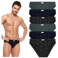 Majtki męskie - ﻿6x SLIPY MĘSKIE Majtki Slipki Bawełniane 100% 6Pak Zestaw Moraj r. XXL - miniaturka - grafika 1