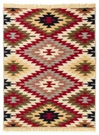 Dywany - Dywan KILIM GOLD aztecki beżowy dwustronny - miniaturka - grafika 1