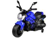 Pojazdy elektryczne dla dzieci - BEMI MOTOR MOTOREK CHOPPER NA AKUMULATOR 35W AKU 6V NIEBIESKIM - miniaturka - grafika 1