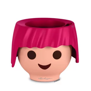 Lechuza Doniczka stołowa, OJO ALL-IN-ONE, rubinowy róż - Donice - miniaturka - grafika 1