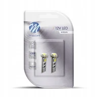 Żarówki samochodowe - Żarówki ledowe retrofity dioda M-Tech W5W 9xSMD5050 12V Białe 2 szt. - miniaturka - grafika 1