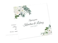 Kartki okolicznościowe i zaproszenia - Zaproszenie personalizowane na ślub z kopertą - 6 szt. - miniaturka - grafika 1