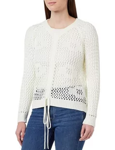 aleva Damski sweter z dzianiny 19026471-AL04, wełniany biały, XS/S, biały (wollweiss), XS-S - Swetry damskie - miniaturka - grafika 1