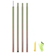 Parasole ogrodowe - shumee Słupek do żagla ogrodowego 250 cm galwanizowana stal - miniaturka - grafika 1