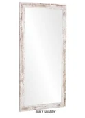 Lustra - Lustro Profilmat w ramie SHABBY BIAŁY 130X40 PREMIUM - miniaturka - grafika 1