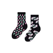 Skarpetki dla dzieci - Kolorowe skarpetki w szpilki i błyskawice r.30-35 - mixTURY Na szpilkach - miniaturka - grafika 1