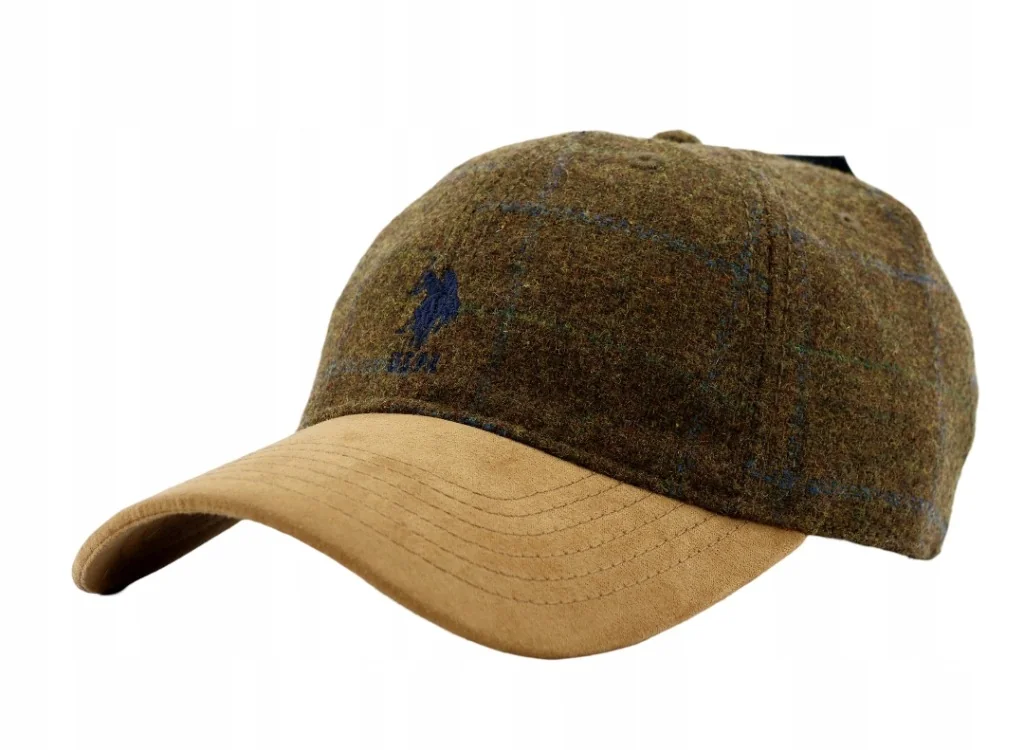 Czapka daszkiem męska młodzieżowa U.S. Polo Assn. 54-59cm Haft Logo Brązowa