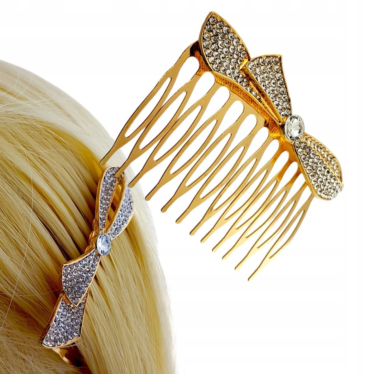 Grzebień do włosów Ozdobny z perełkami Ślub